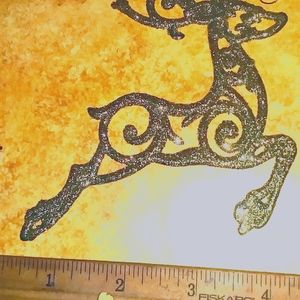 A little group of Christmas ornaments and lights